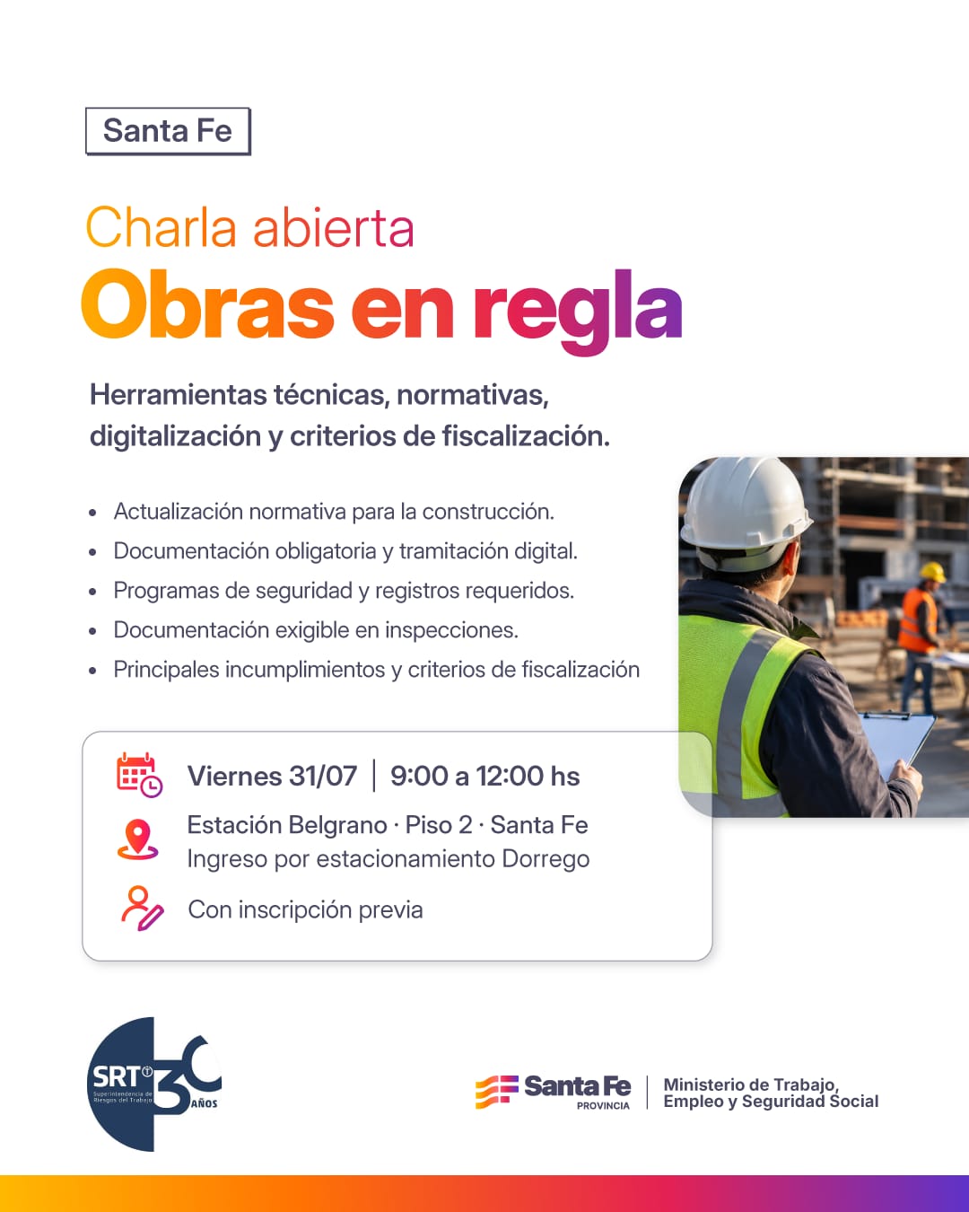 OBRAS EN REGLA - Charla Técnica